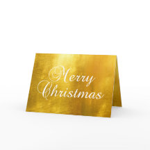 Faux Shiny Golden Foil Family Photo