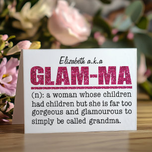 Faux Shock rosa Glitter Glam-Morsa Kort