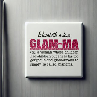 Faux Shock rosa Glitter Glam-Morsa Magnet