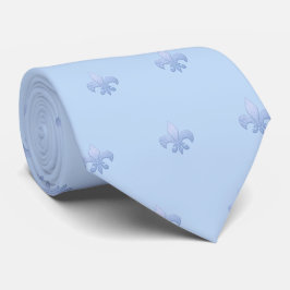 Faux Silver Fleur de lis DIY Dusty Blue Slips