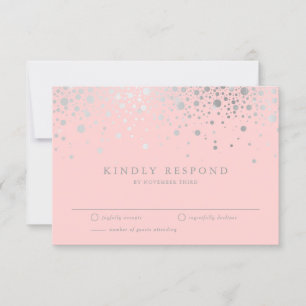 Faux Silver Foil Confetti  OSA kort