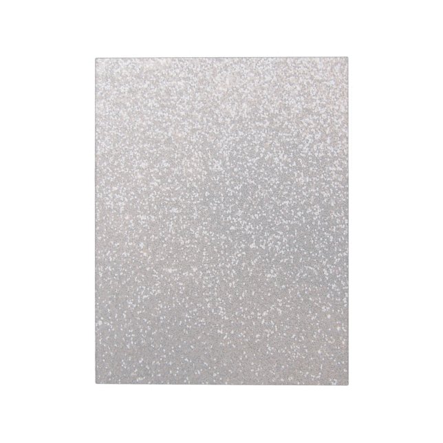 Faux Silver glitter Anteckningsblock (Roterad)