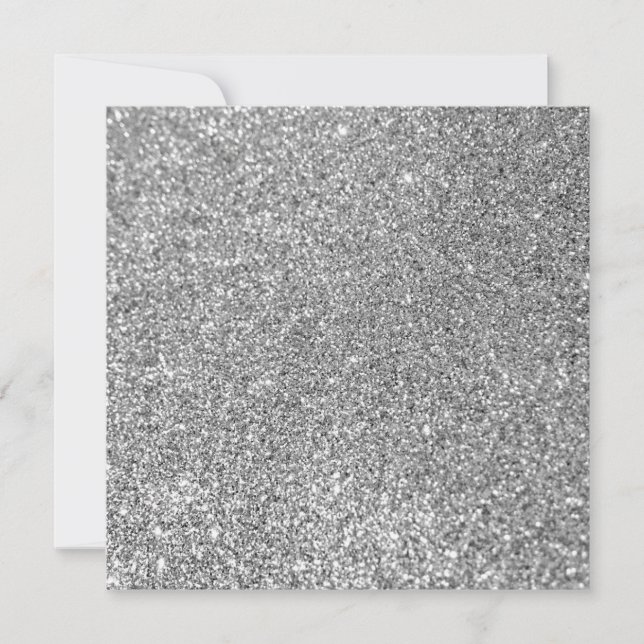 Faux Silver Glitter Photo (Framsida)