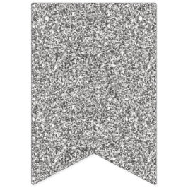 Faux Silver Glitter. Vimplar