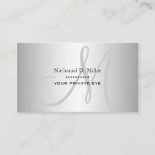 Faux Silver Grått Gradition DIY Visitkort