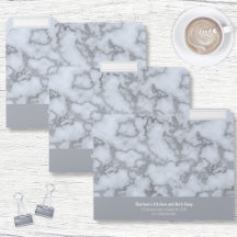 Faux Silver Grått Marble