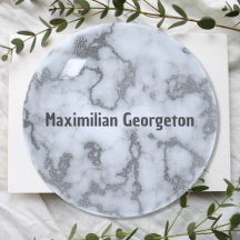 Faux Silver Grått Marble - Neutralt till valfritt 
