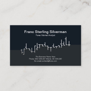 Faux Silver Lagrar Exchange Graph Futures Trading Visitkort