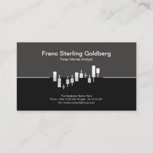 Faux Silver Lagrar Exchange Graph Futures Trading Visitkort
