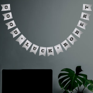 Faux Silver Luxe Corporate Custom Name & Message Vimplar