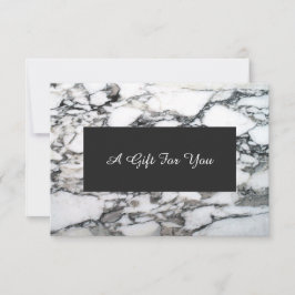 Faux Silver Marble Spa och Salon Gift Certificate