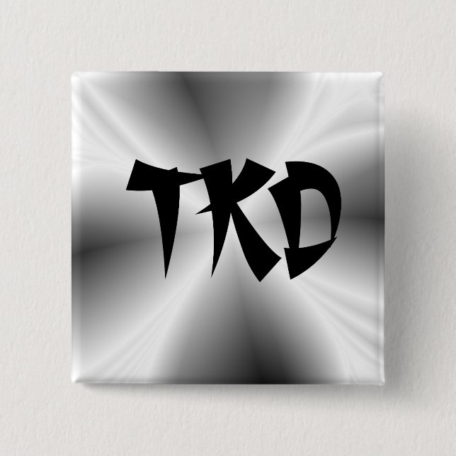 Faux Silver TKD Button Knapp (Framsida)