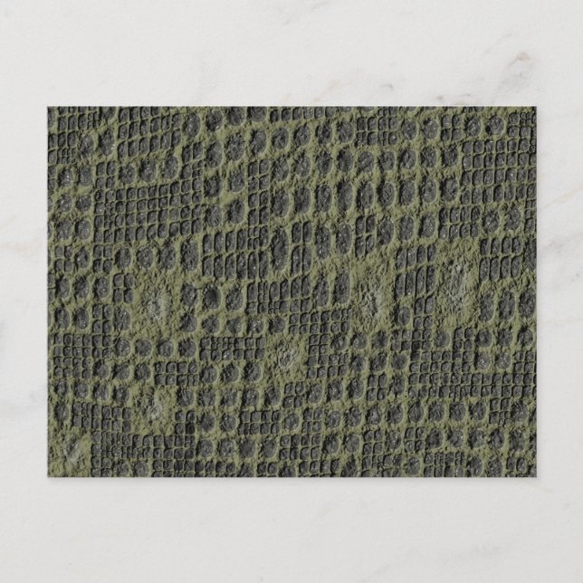 Faux Snake Skin Vykort (Framsida)