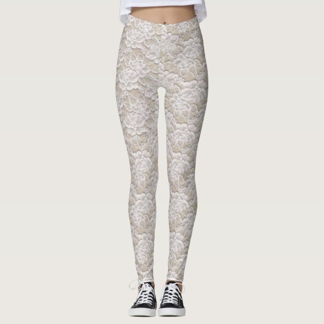 Faux Snöre, kvinnlig Mode leggings (Framsida)