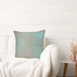 Faux Snöre Mönster Teal Antique Kudde