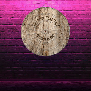 Faux Soft Old Wood ・ Anpassningsbar Darttavla