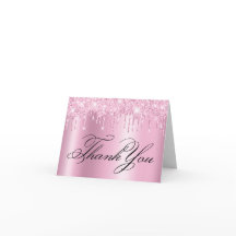 Faux Sparkly Ljusare rosa Glitter Drips Ombre