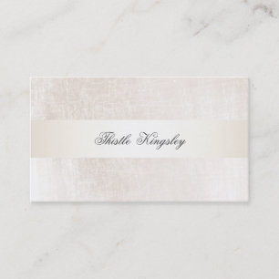 Faux Stain Rand Ivory Visitkort
