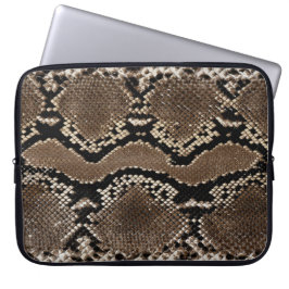Faux Sten Python Snake Skin Laptop Fodral