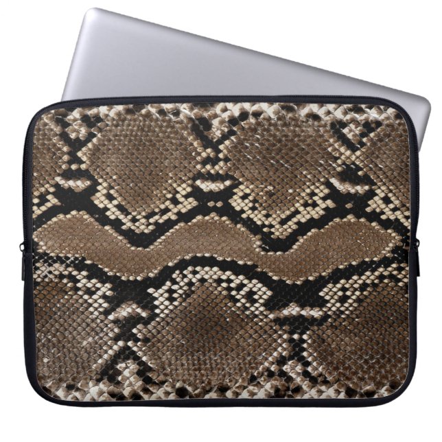 Faux Sten Python Snake Skin Laptop Fodral (Framsidan)