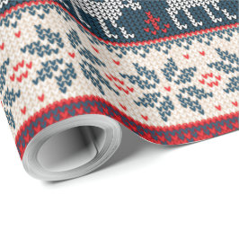 Faux Sticka Mönster jul Helgdag Presentpapper