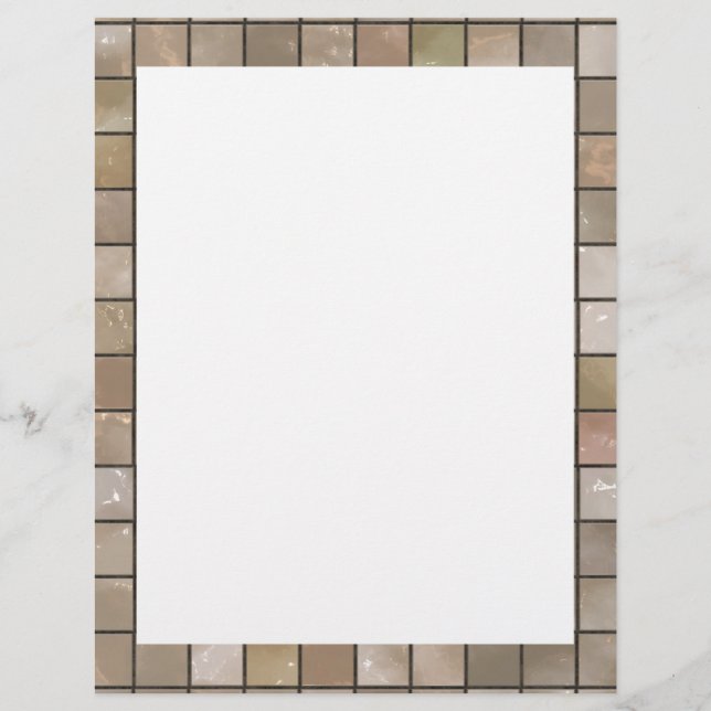 Faux Tan Golv Tile-bild (Framsida)