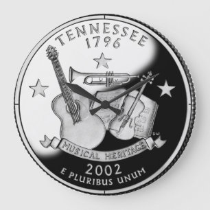Faux Tennessee State Quarter Clock Stor Klocka