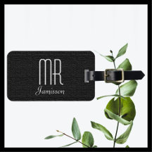 Faux Textured Black Burlap MR Anpassningsbar Lugga