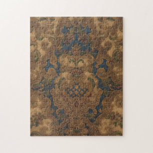 Faux toolat läder-Guld-rullverk Pussel