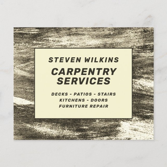 Faux-träminimalister Flygblad (Framsidan)