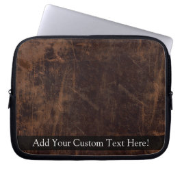Faux-Vintage, läderutseende Laptop Fodral