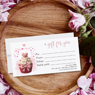 Faux Virkad Coquette Cupcake-Gavocertifikat