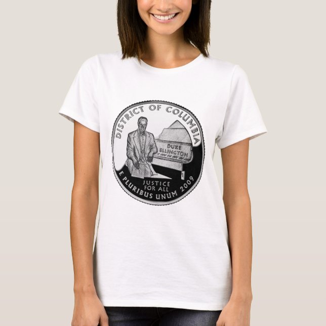 Faux Washington District of Columbia Quarter Tee (Framsida)