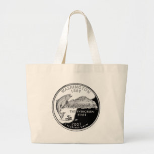 Faux Washington State Quarter Jumbo Tygkasse
