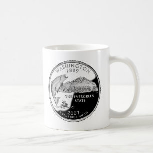 Faux Washington State Quarter Kaffemugg