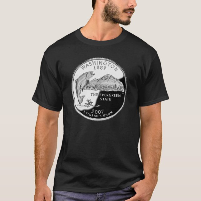Faux Washington State Quarter T-shirt (Framsida)