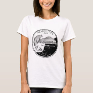 Faux Washington State Quarter T-shirt
