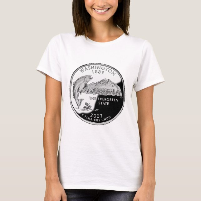 Faux Washington State Quarter T-shirt (Framsida)