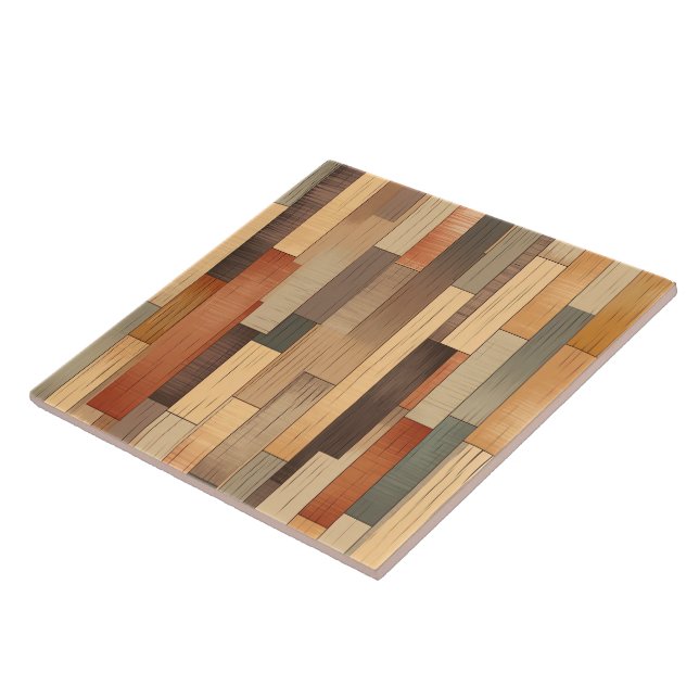 Faux Western wood mönster Kakelplatta (Sidan)