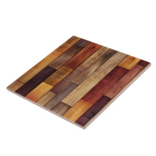 Faux Western wood mönster Kakelplatta