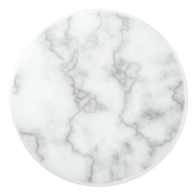 Faux White Marble Knopp (Framsidan)