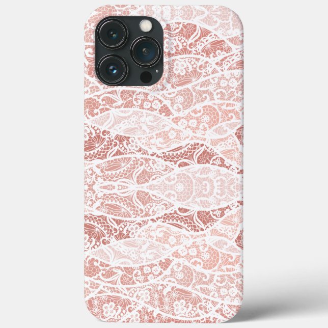 Faux White Snöre Fishnet iphone case Gift (Baksida)