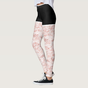 Faux White Snöre Fishnet Leggings Funny