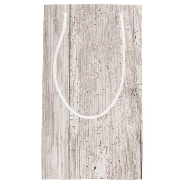 Faux White Weasted Wood Gift Bag (Framsidan)
