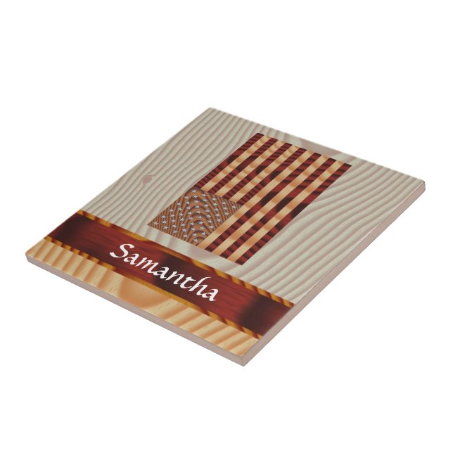 Faux wood American flagga Kakelplatta (Sidan)