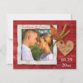 FAUX Wood, Löv, Heart, Wheat PHOTO Spara Date Spara Datumet