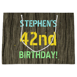 Faux Wood, målat textutseende, 42:a födelsedagen +