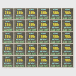 Faux Wood, Painting Text-look, 78:e födelsedagen + Presentpapper