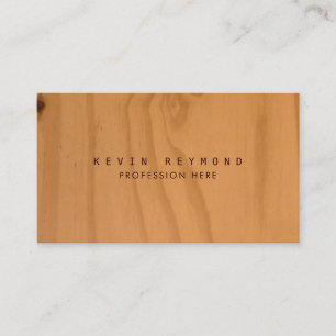 Faux wood struktur professionell elegant visitkort