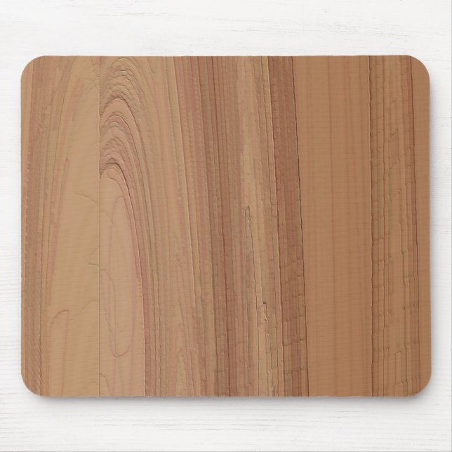 Faux Woodgrain Print Mousepad Musmatta (Framsidan)